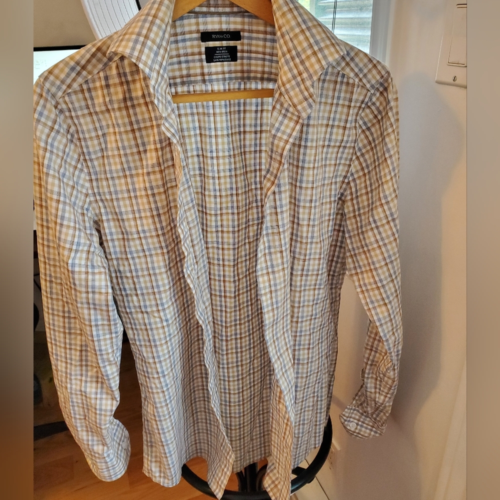 Plaid Button-Up Shirt